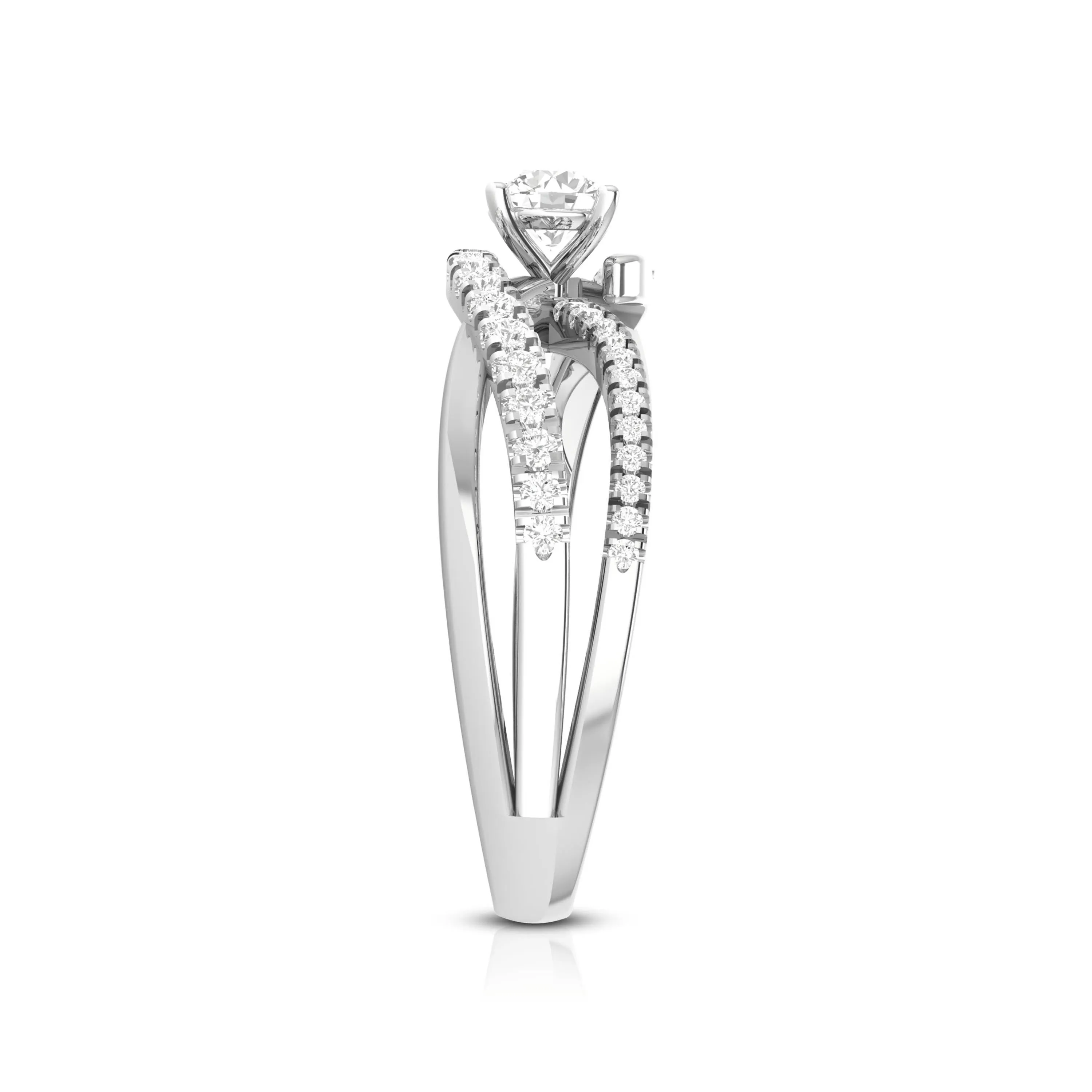 0.25cts Solitaire Platinum Diamond Engagement Ring for Women JL PT R-66