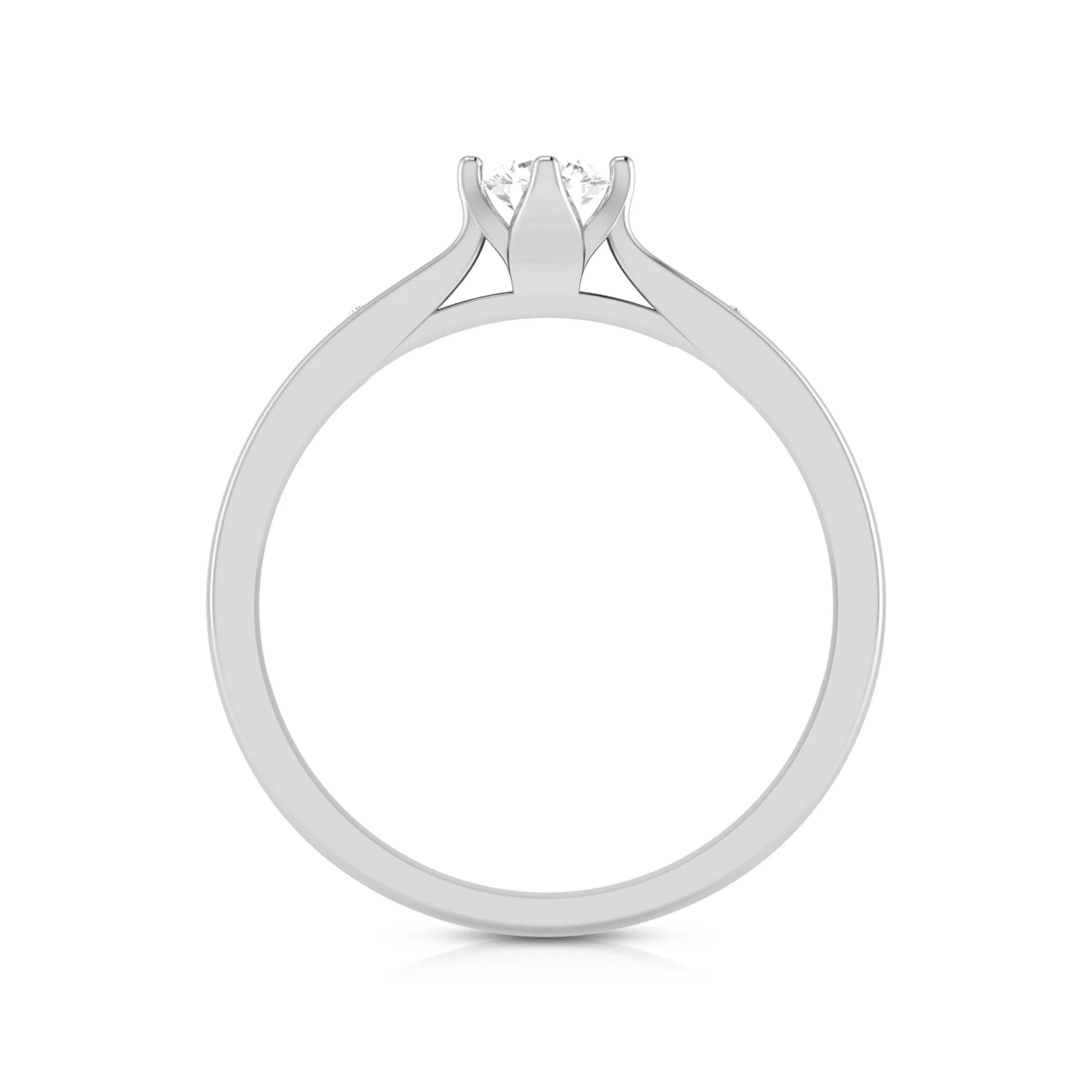 0.30cts Solitaire Diamond Platinum Engagement Ring for Women JL PT R-75