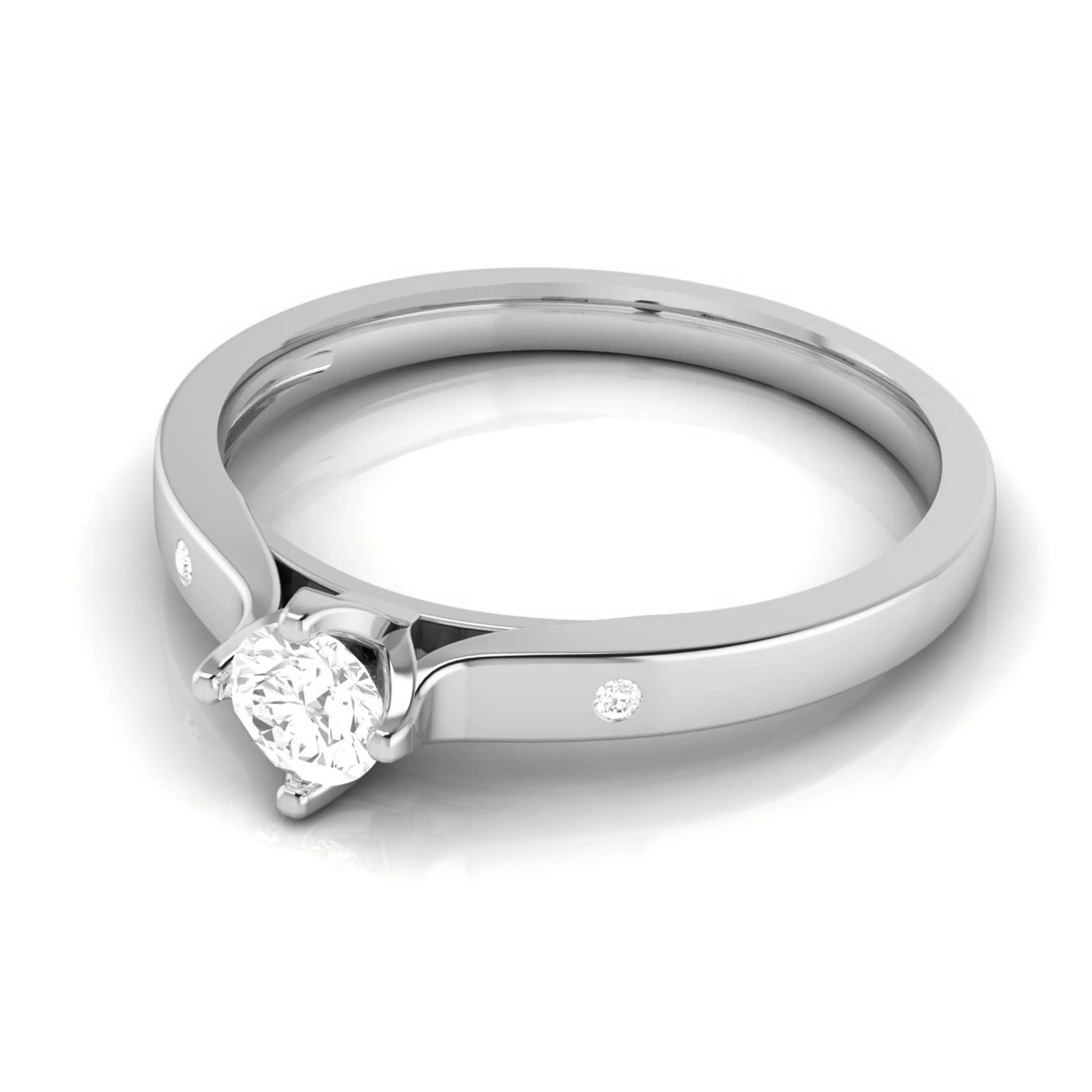 0.30cts Solitaire Diamond Platinum Engagement Ring for Women JL PT R-75