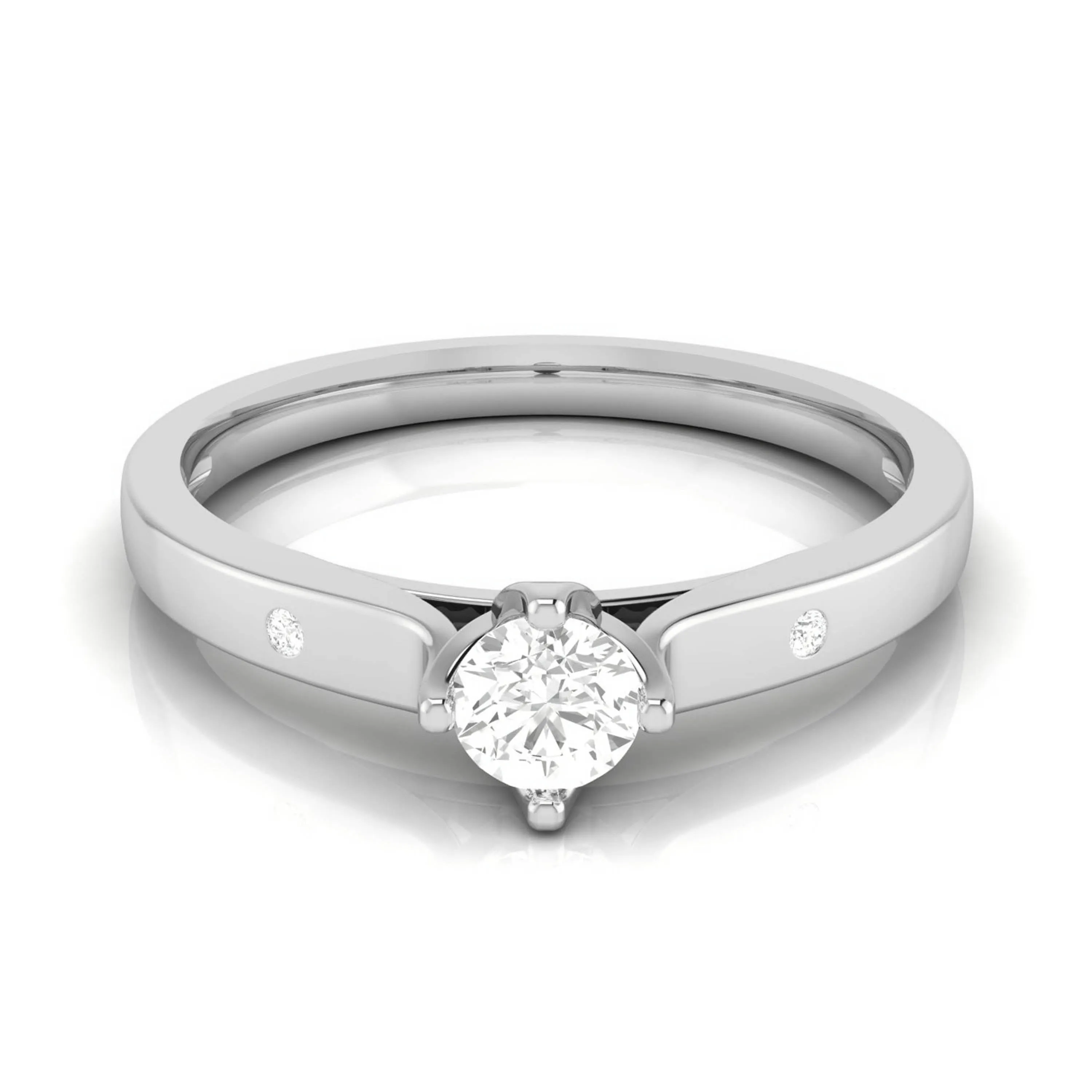 0.30cts Solitaire Diamond Platinum Engagement Ring for Women JL PT R-75
