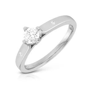 0.30cts Solitaire Diamond Platinum Engagement Ring for Women JL PT R-75