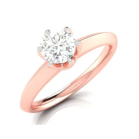 1-Carat Lab Grown Solitaire Rose Gold Ring JL AU LG G 106R-C