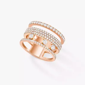 1.00ctw Rose Gold Diamond Pavé Fashion Ring