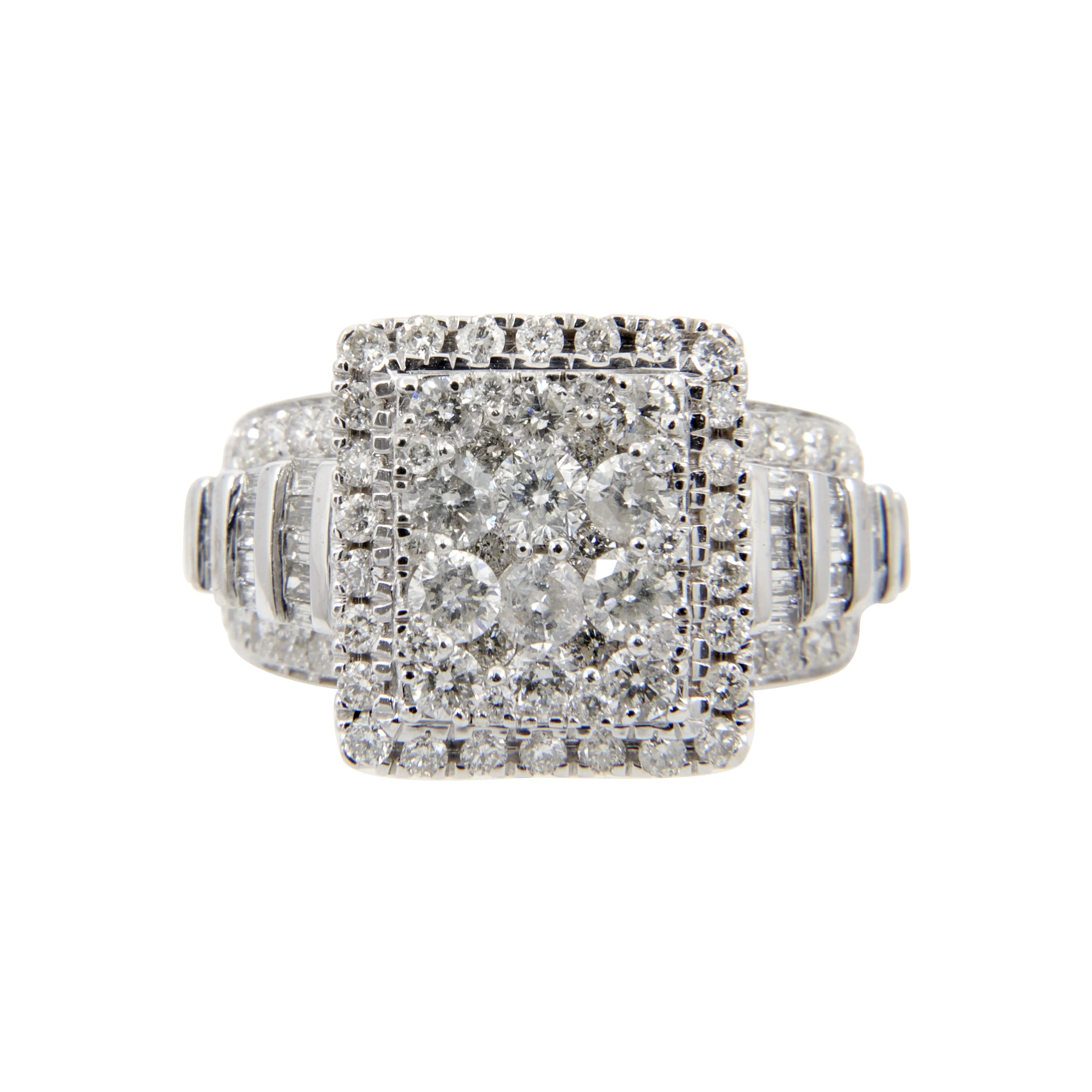 10K White Gold Tdw. 1.90ct Diamond Ring - 20724115