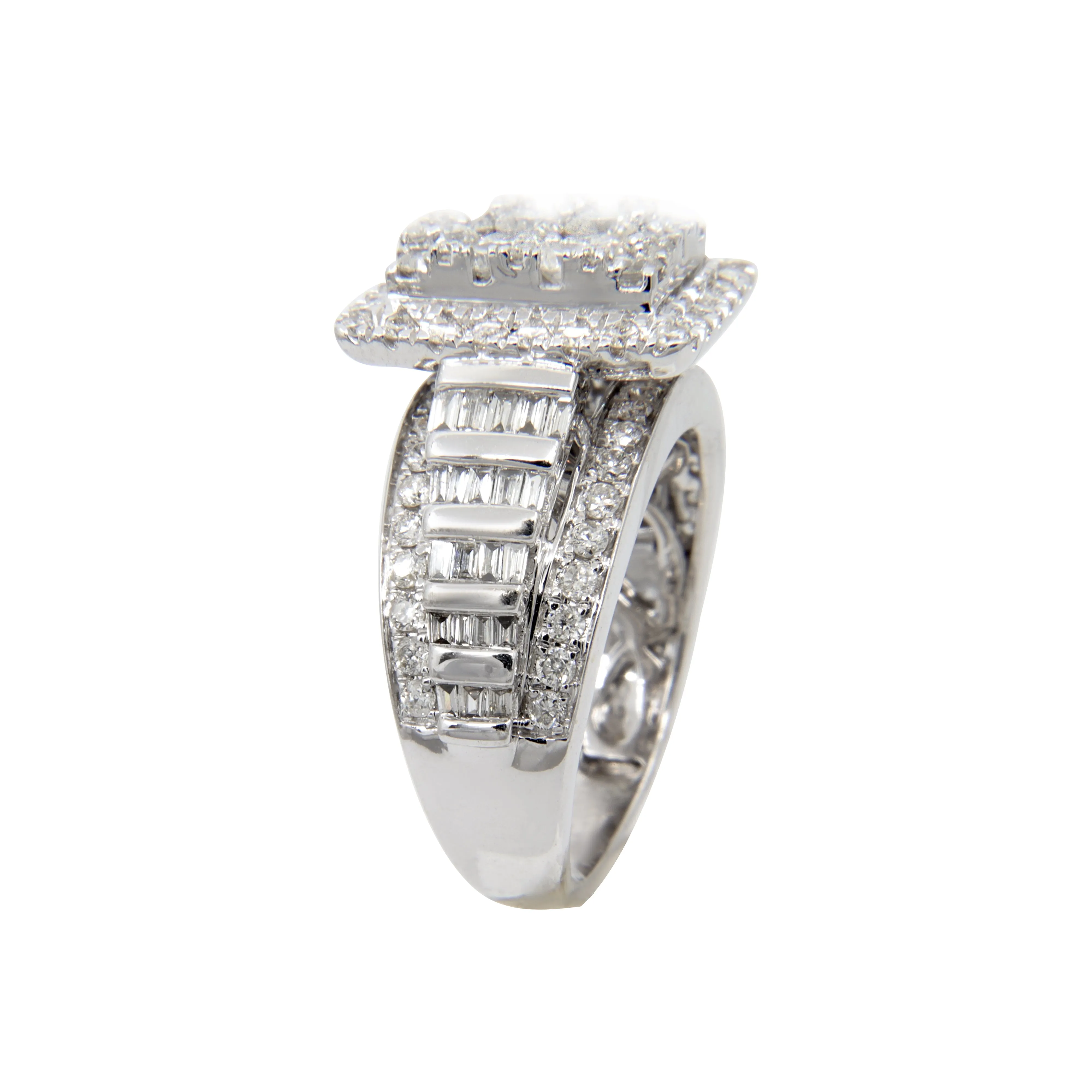 10K White Gold Tdw. 1.90ct Diamond Ring - 20724115