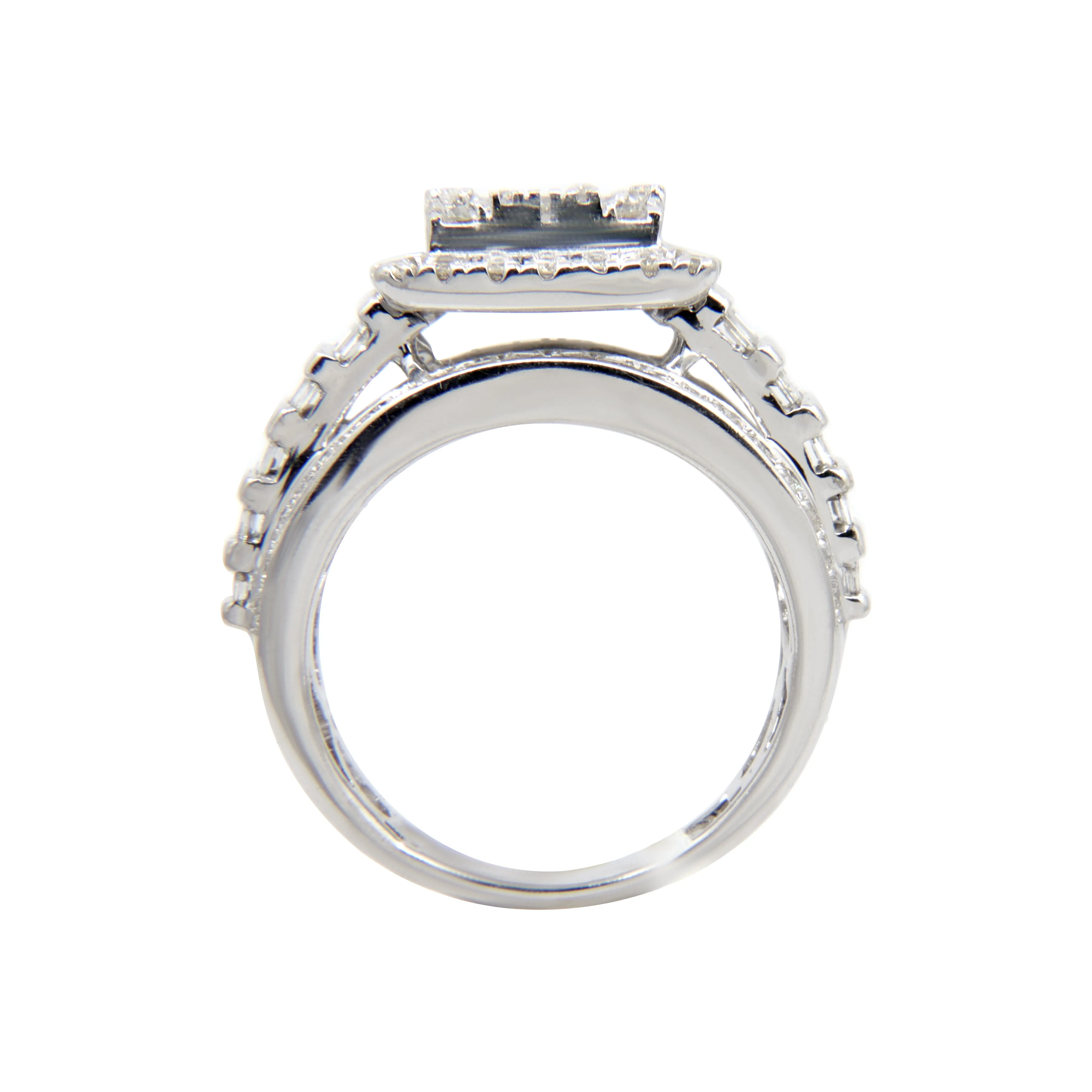 10K White Gold Tdw. 1.90ct Diamond Ring - 20724115