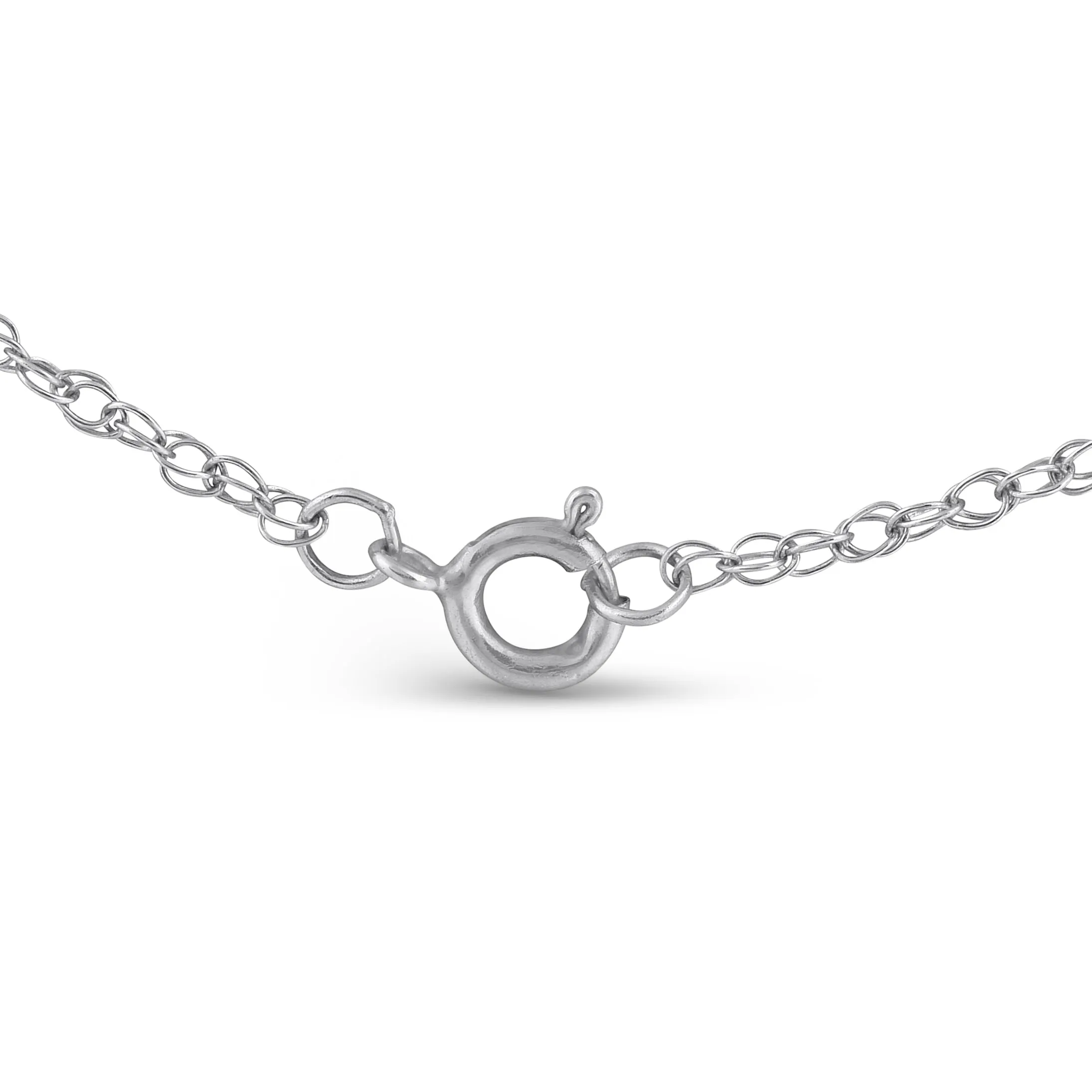 1/4ct Marquise Solitaire 14K Diamond White Gold Pendant