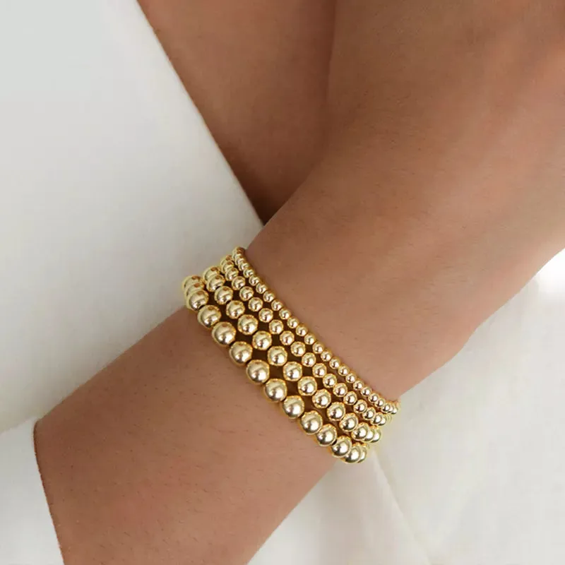 14k Gold Filled Beaded Bracelets