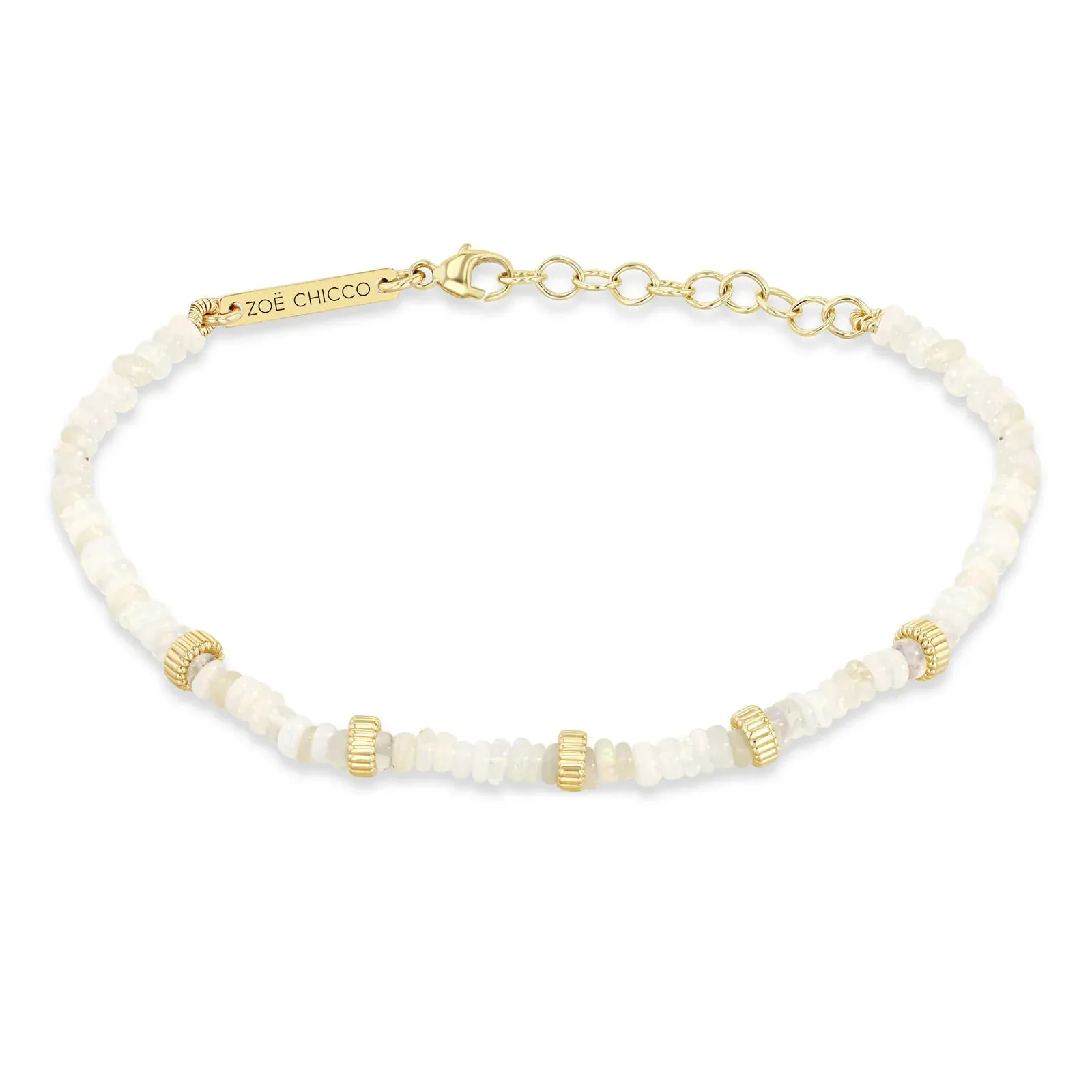 14k Yellow Fire Opal Bracelet