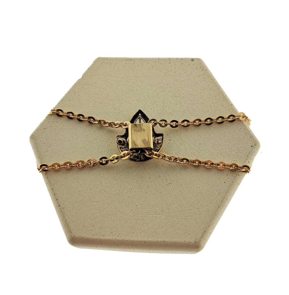 14kt yellow gold pocket watch chain