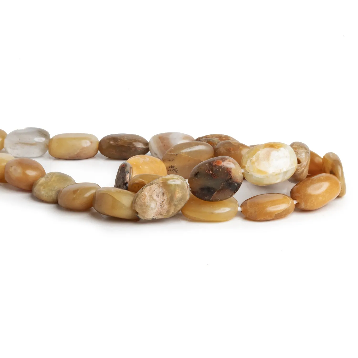 14x11mm Opal Plain Ovals 12 inch 23 beads