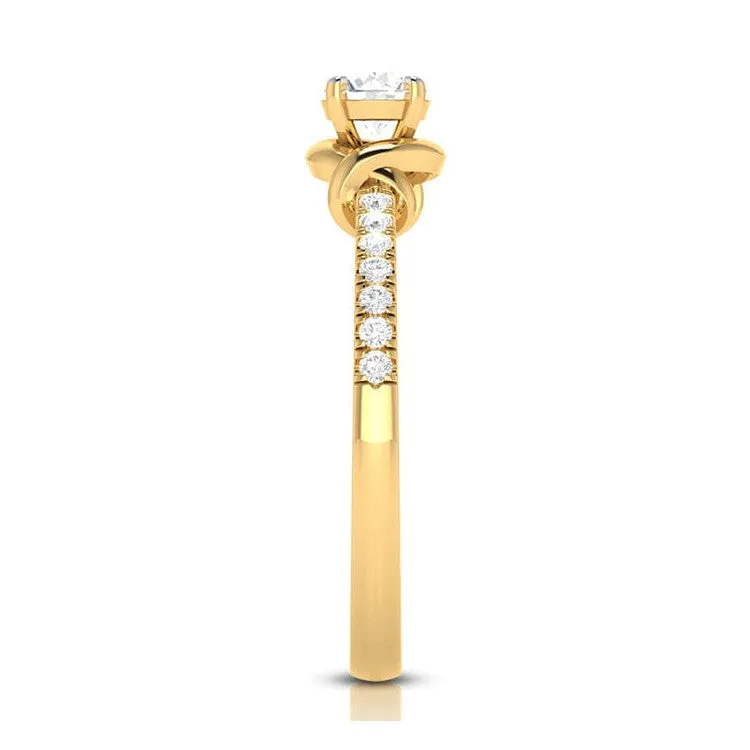 1.50-Carat Lab Grown Solitaire 18K Yellow Gold Ring JL AU LG G-113Y-D
