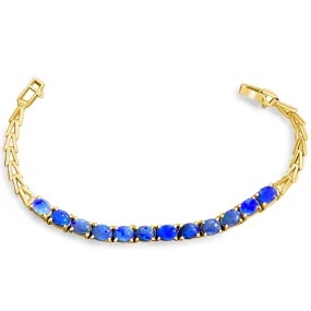 18kt Yellow Gold Black Opal 4.2ct bracelet