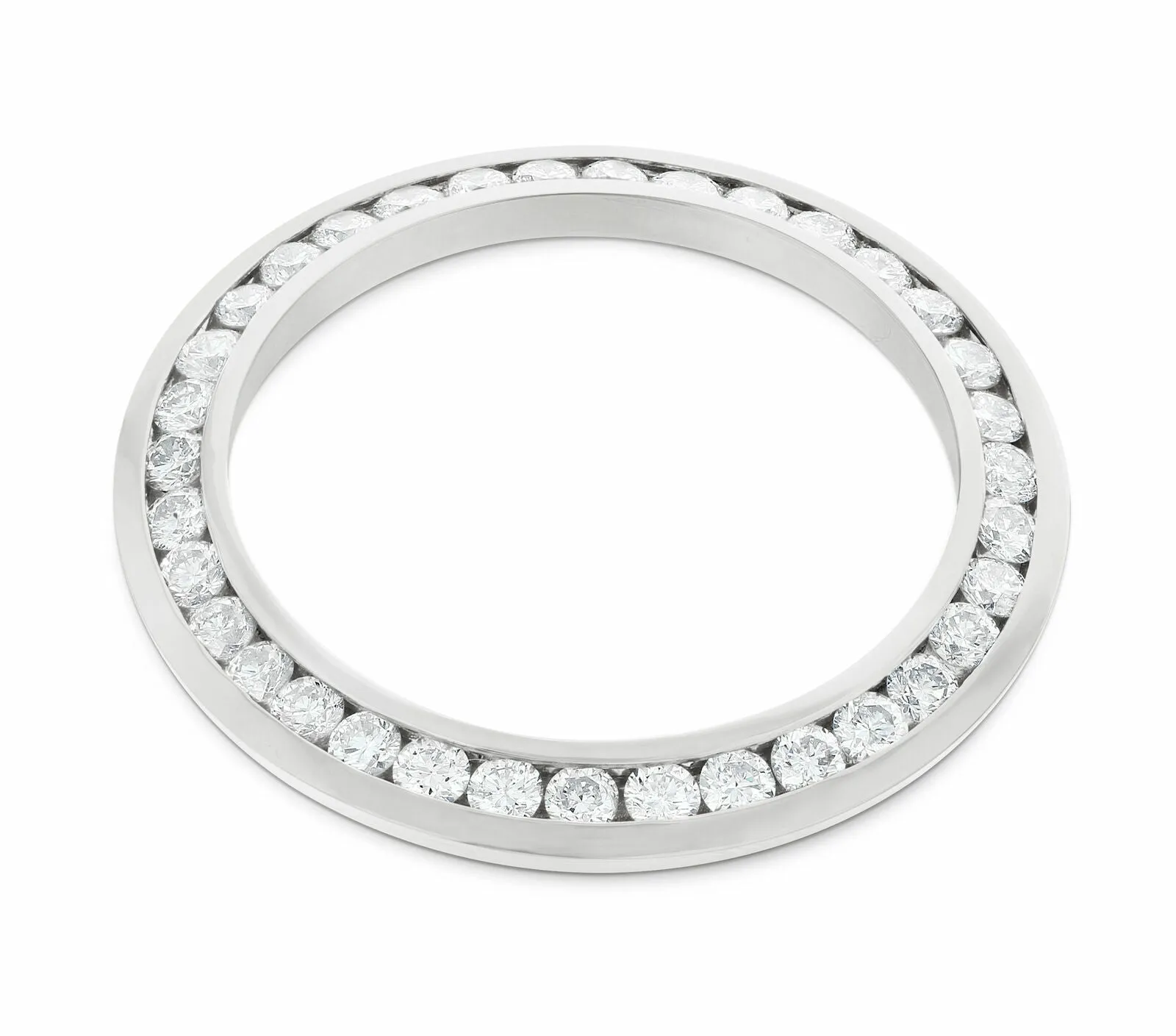 2CT CHANNEL SET 18KW DIAMOND BEZEL FOR 26MM ROLEX DATE, DATEJUST SUPERIOR