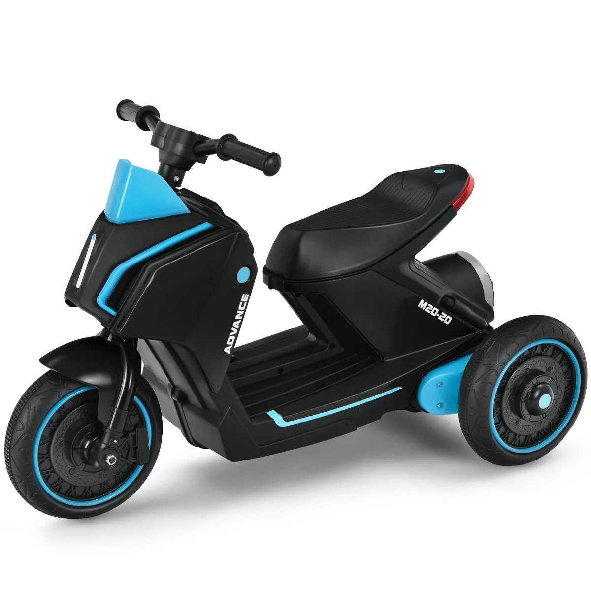 3 Wheels Kids Electric Motorbike with Music-Black