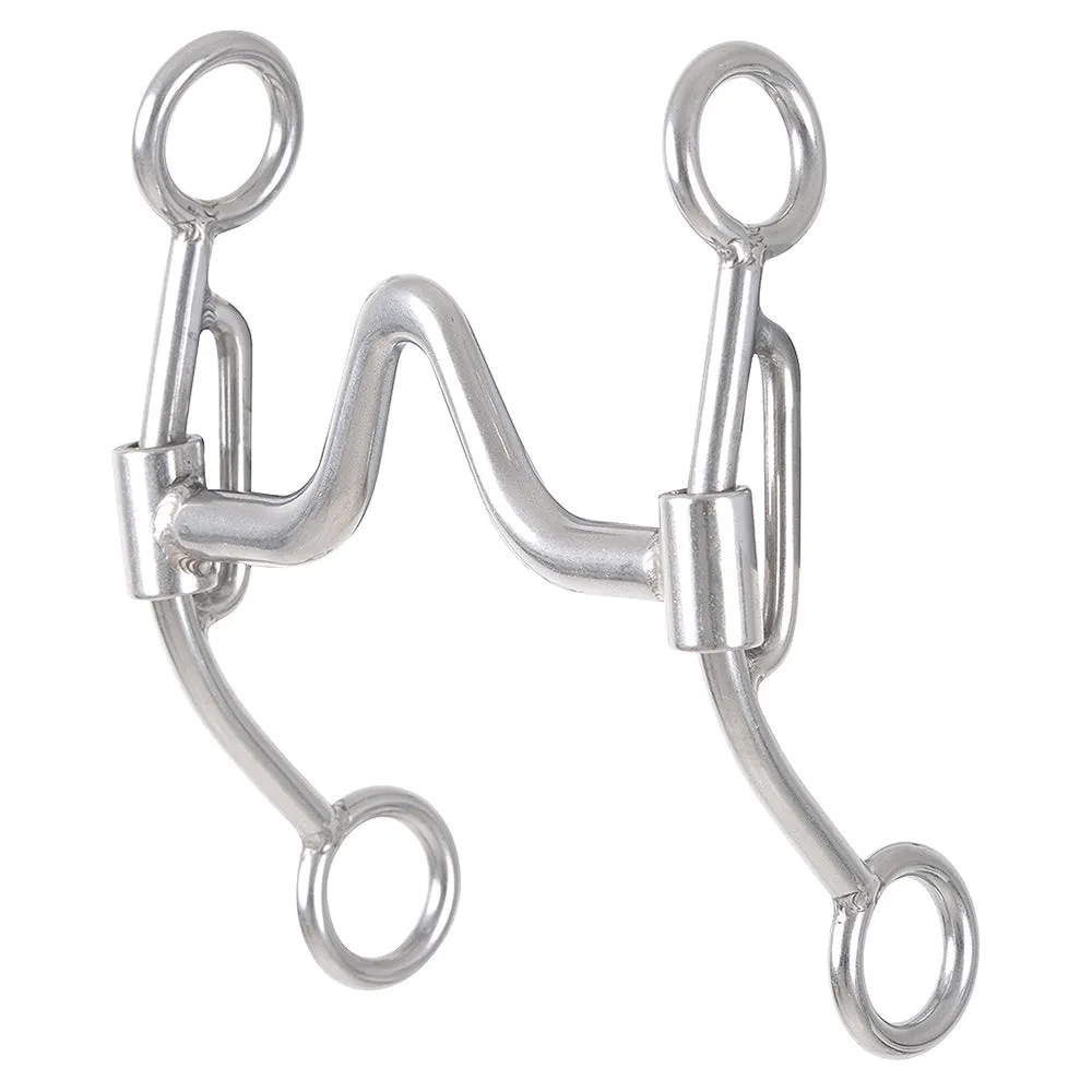 5.5 In Equibrand Stainless Steel Snaffle Bits Silver Color