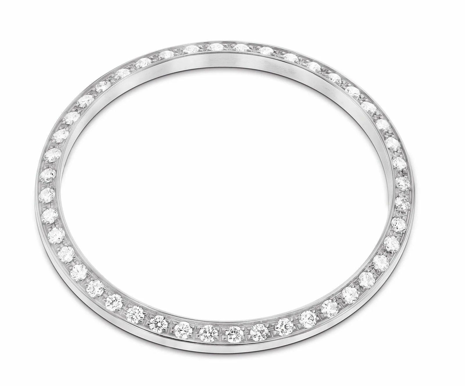 .90CT BEAD SET DIAMOND BEZEL FOR OLDER VINTAGE ROLEX 1500, 1505, 1002 WG