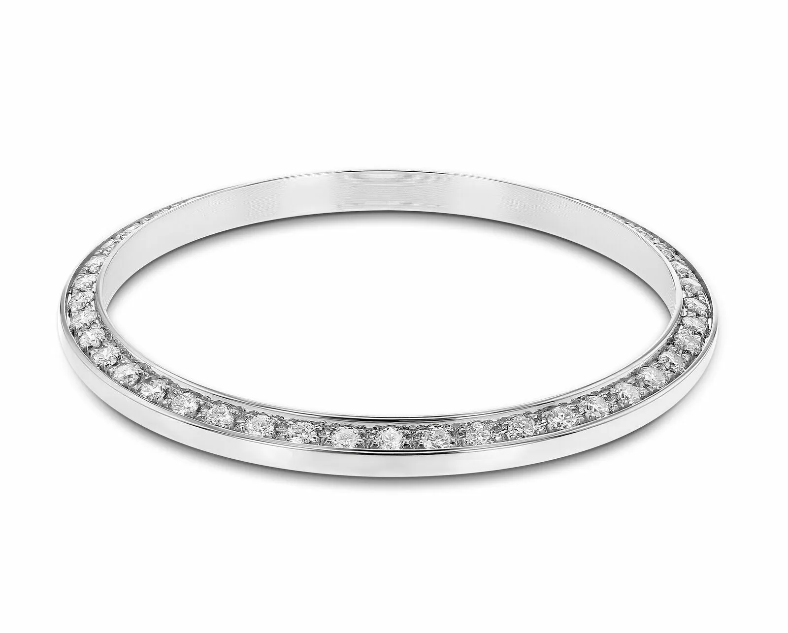 .90CT BEAD SET DIAMOND BEZEL FOR OLDER VINTAGE ROLEX 1500, 1505, 1002 WG
