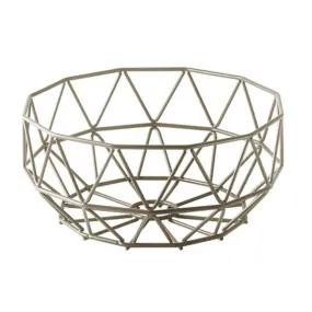 Abert Diamond Wire Basket - Grey, 28cm