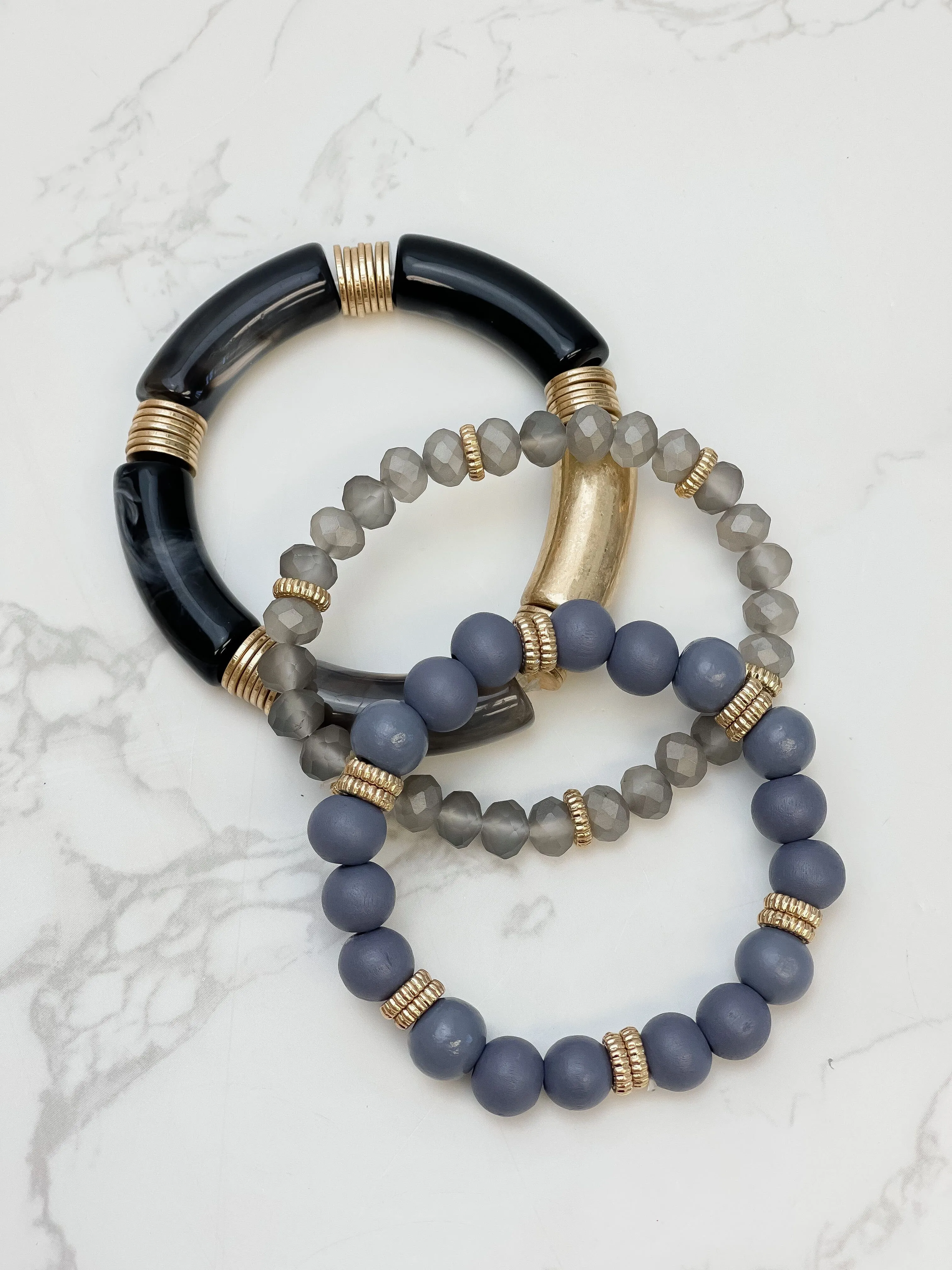 Acrylic Tube Bracelet Trios