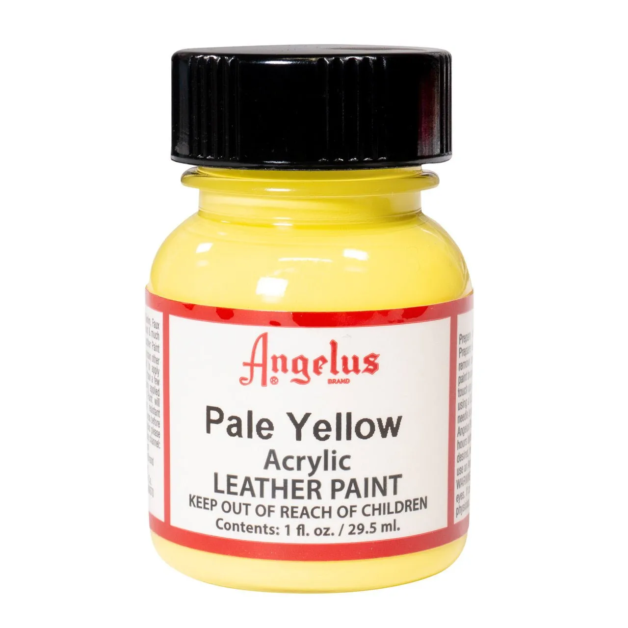 Angelus Acrylic Leather Paint - 1 oz. Bottle - Pale Yellow