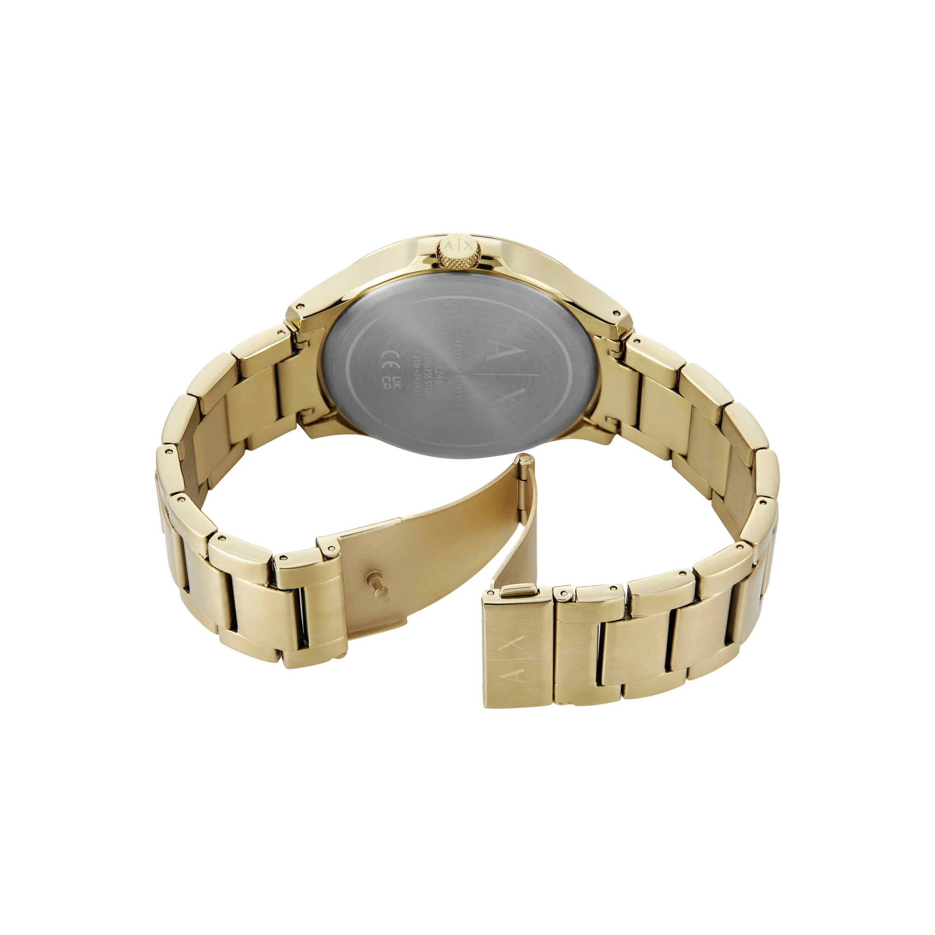 Armani Exchange Gold Tone Chronograph Watch AX2461