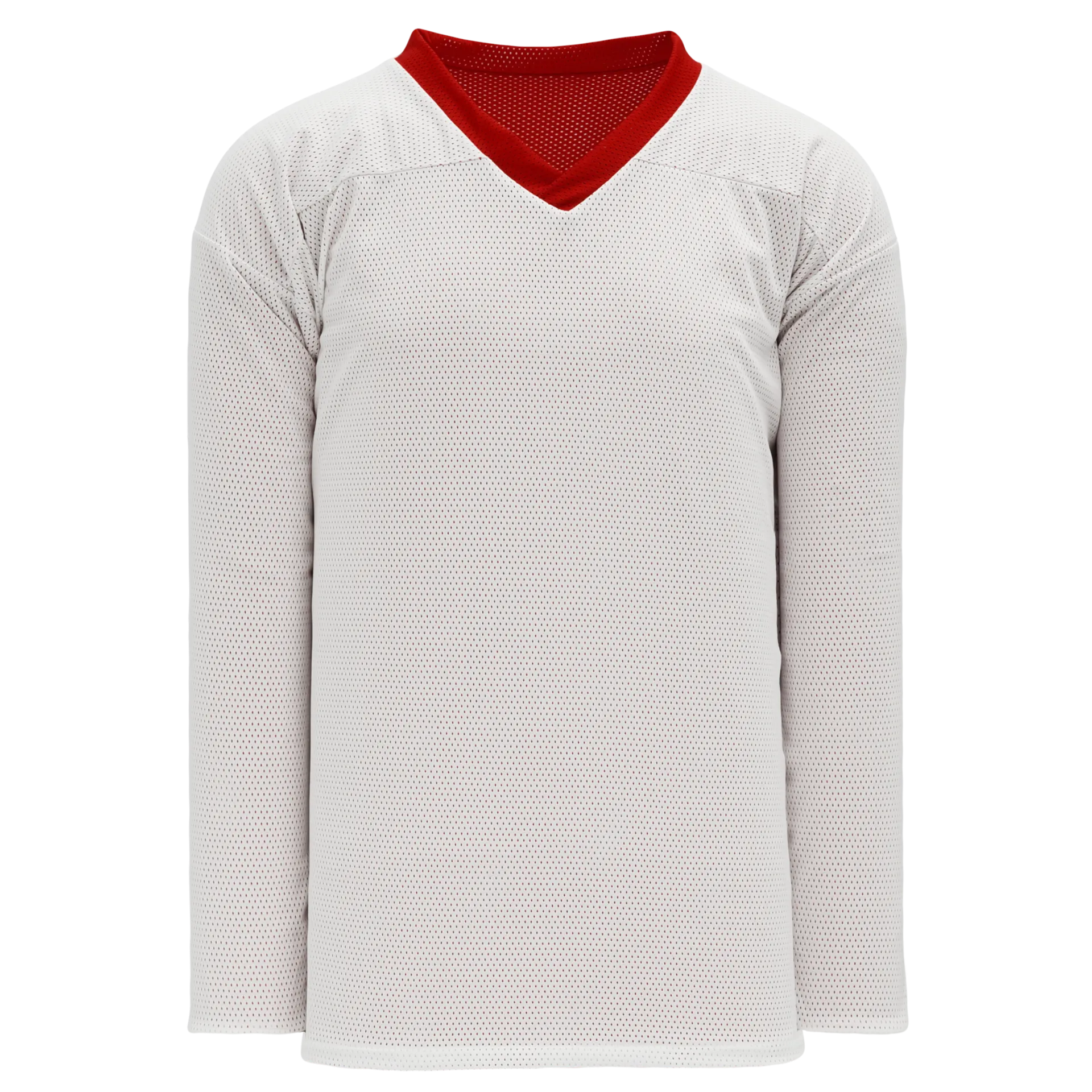 Athletic Knit (AK) H686A-208 Adult Red/White Reversible Practice Hockey Jersey