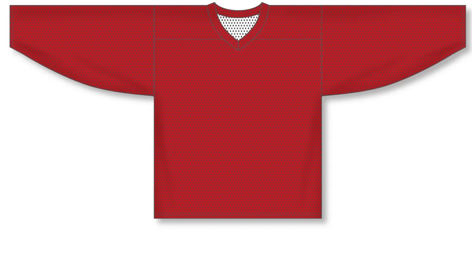 Athletic Knit (AK) H686A-208 Adult Red/White Reversible Practice Hockey Jersey