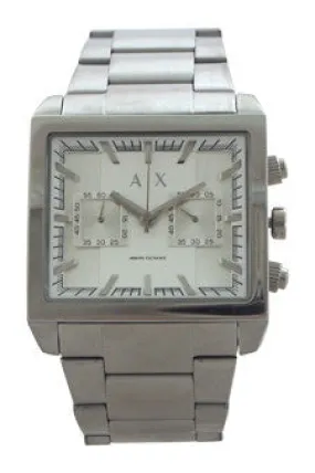 ax2223 chronograph east-west stainless steel bracelet watch by armani exchange -For Men