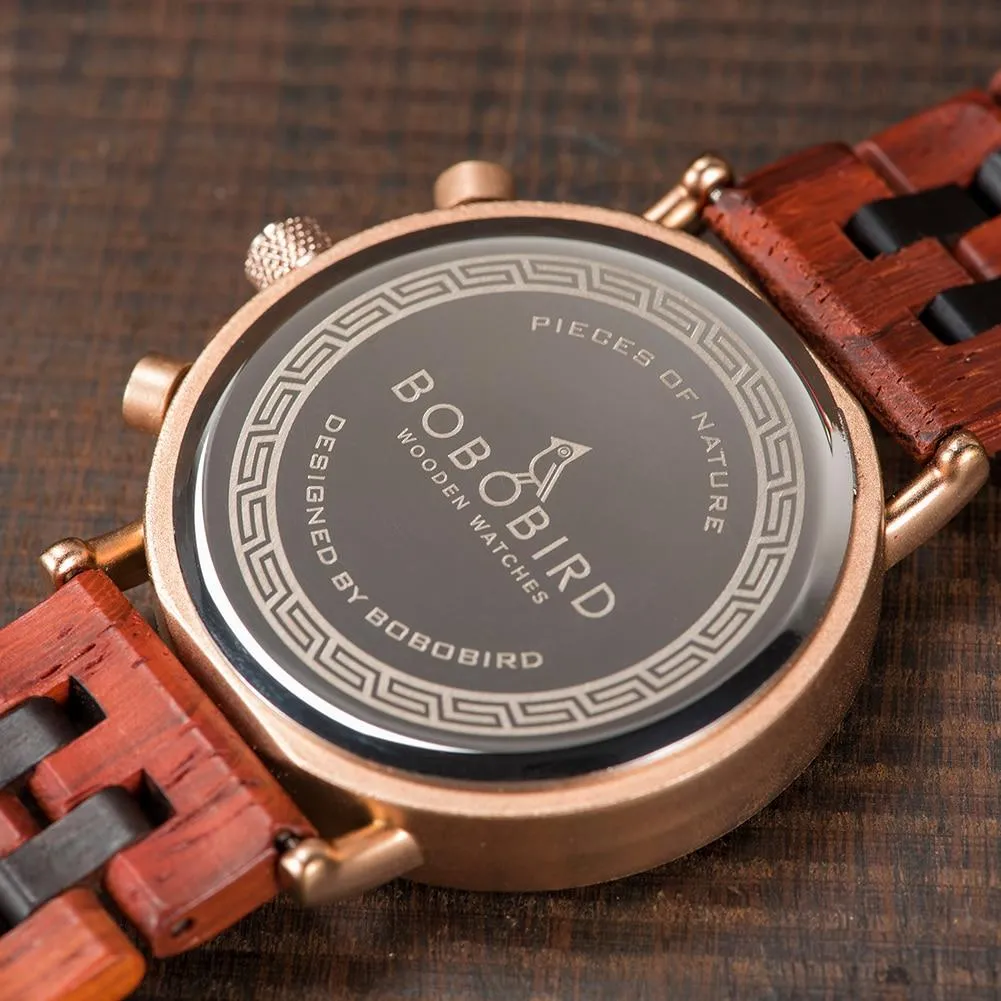 BBWood™ Men's Genuine Wooden Chronograph Watch