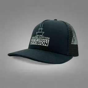 Black Center Console Division Trucker Hat