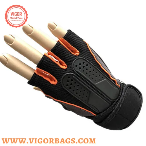 Black Fitness Gym Weight Lifting Gloves For men driving bike