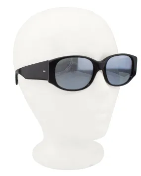 Black Sunglasses with Mirror Lenses