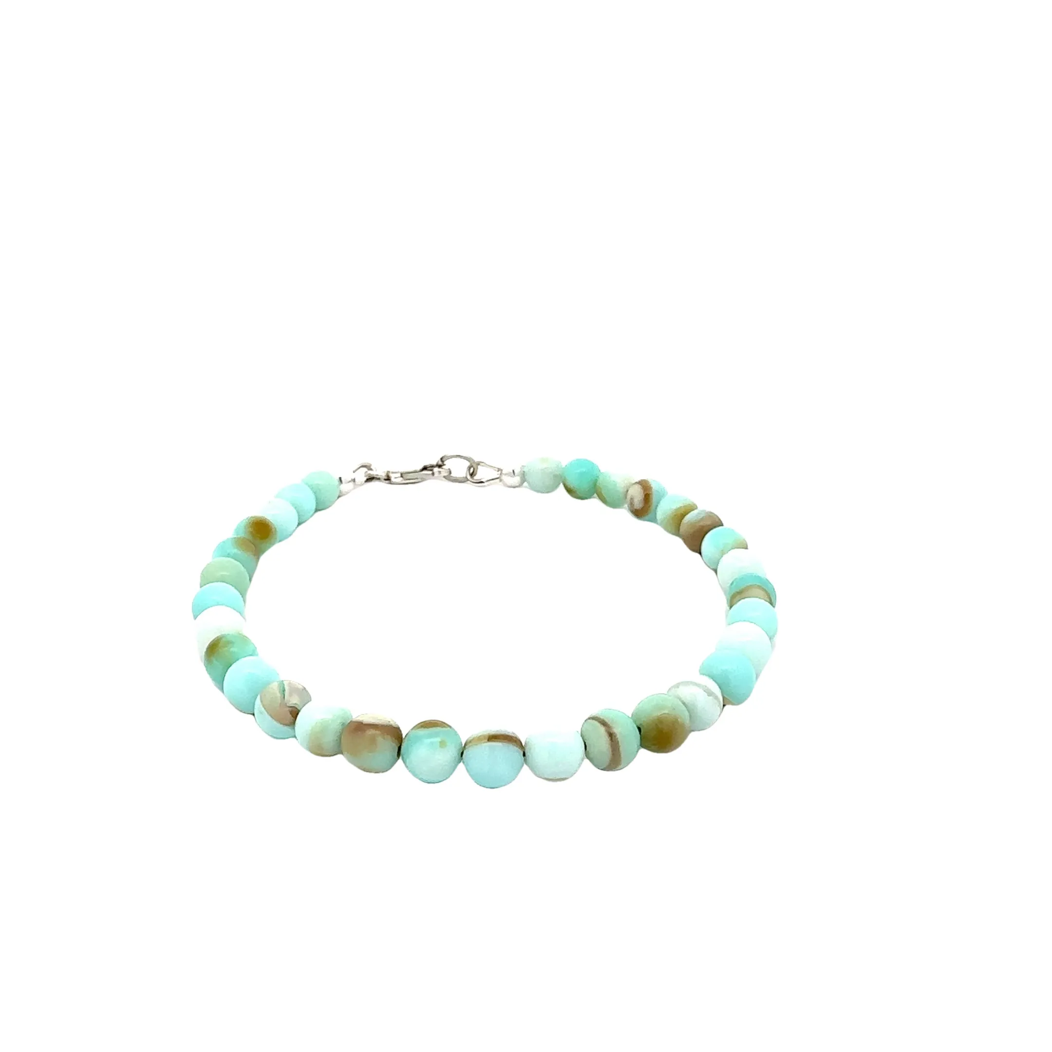 Blue Opal gemstone bracelet, gemstone bracelet, jewelry