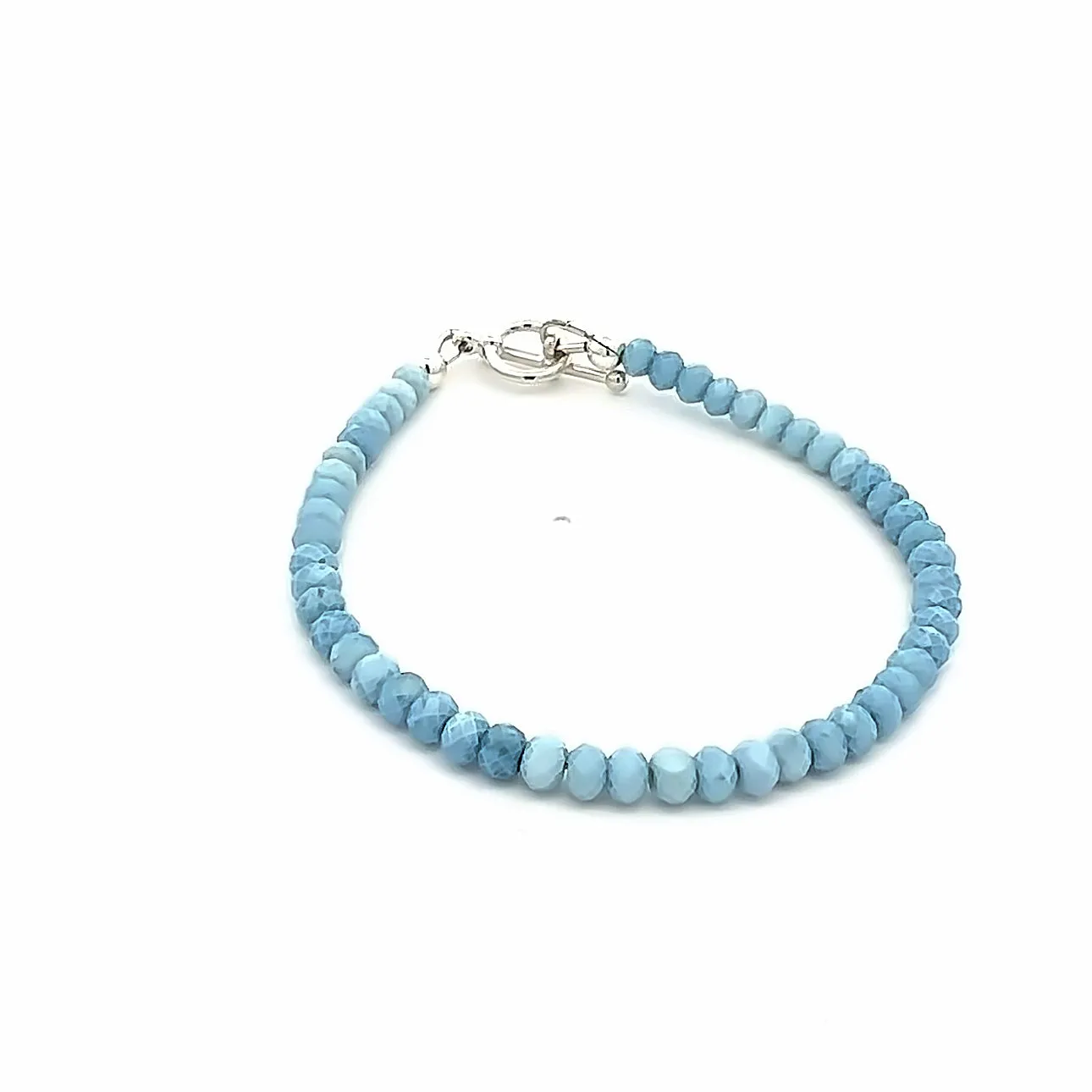 Blue Opal gemstone bracelet, gemstone bracelet, jewelry