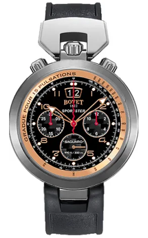 Bovet Sportster Saguaro Chronograph Stainless steel & 18 Rose Gold Men's Watch