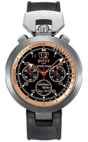 Bovet Sportster Saguaro Chronograph Stainless steel & 18 Rose Gold Men's Watch