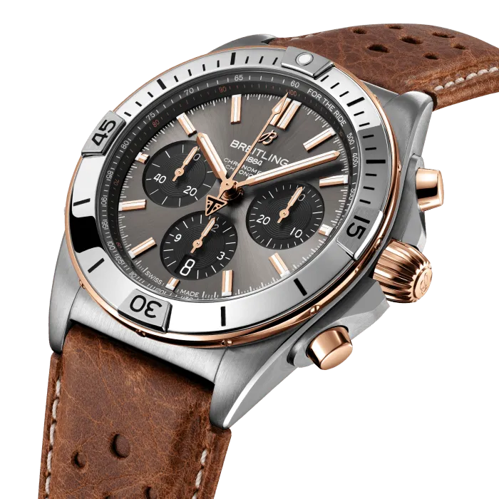 Breitling Chronomat Chronograph  Titanium & 18k Red Gold Men's Watch
