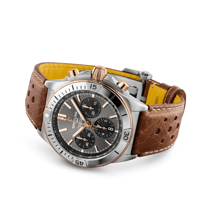 Breitling Chronomat Chronograph  Titanium & 18k Red Gold Men's Watch