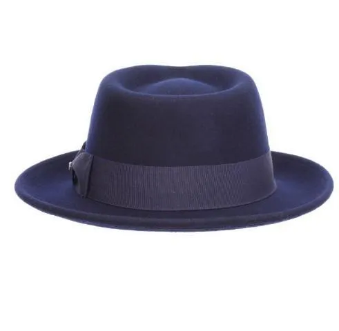 Bristol Wool Felt Fedora | Navy