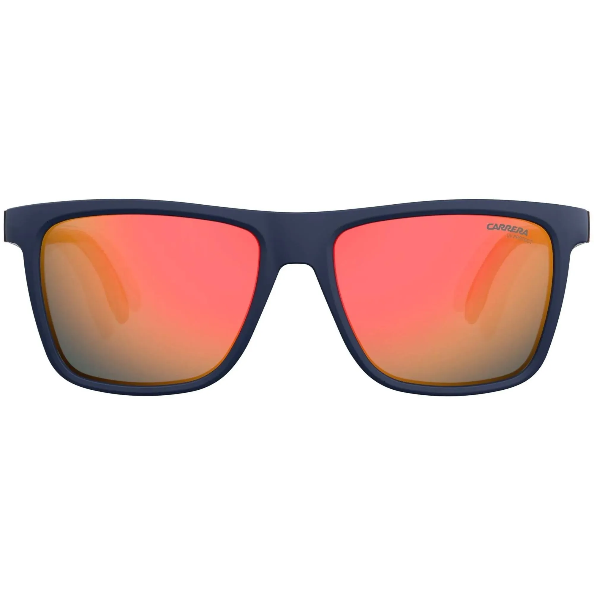 Carrera Unisex Sunglasses - Matte Blue Plastic Frame Orange Mirrored Lens | 5047/S FLL