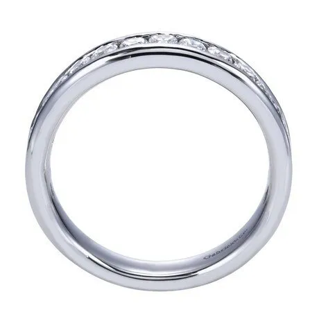 Channel Set Diamond Band .75 Cttw 14K White Gold