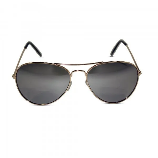 Classic Silver Mirrored Aviator Sunglasses