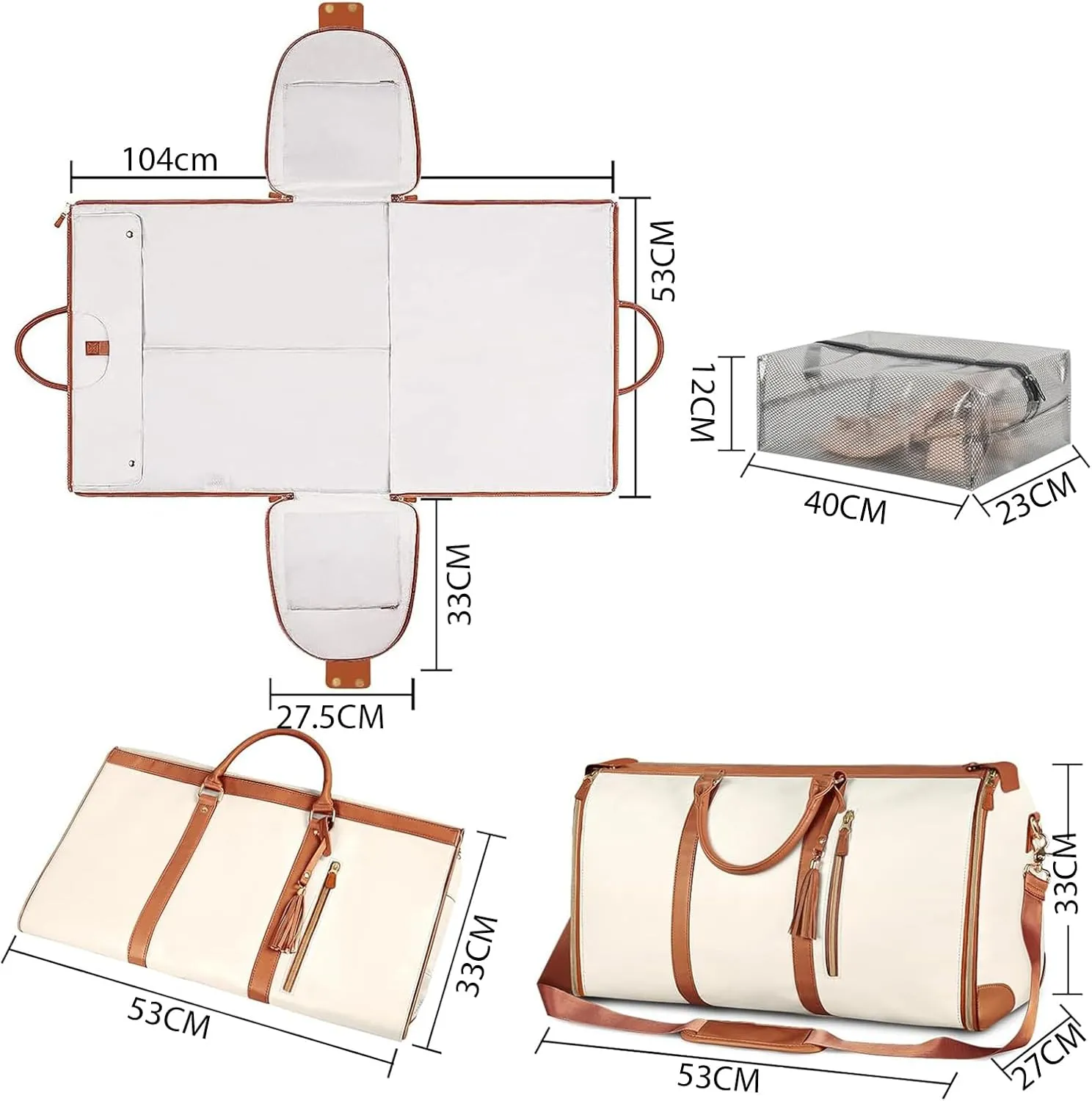 Convertible Duffle Bags Carry on Large Bag