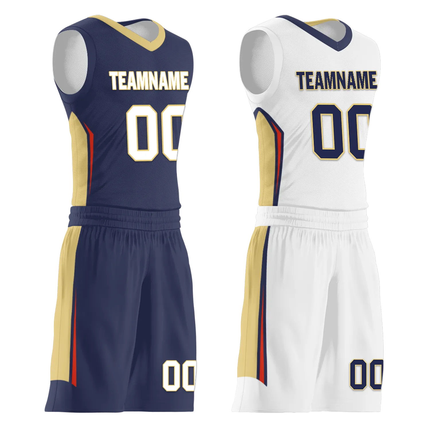 Corporate Gifts,Custom Blue White Classic Style Reversible Basketball Uniform Personalized BBJR-D017050