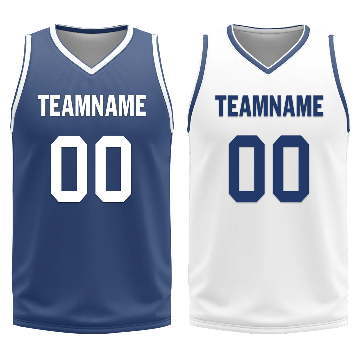 Corporate Gifts,Custom Blue White Classic Style Reversible Basketball Uniform Personalized BBJR-D017053