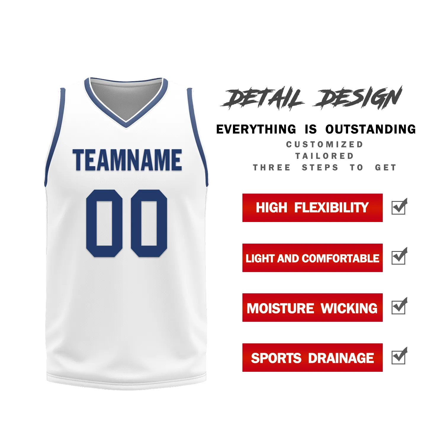 Corporate Gifts,Custom Blue White Classic Style Reversible Basketball Uniform Personalized BBJR-D017053
