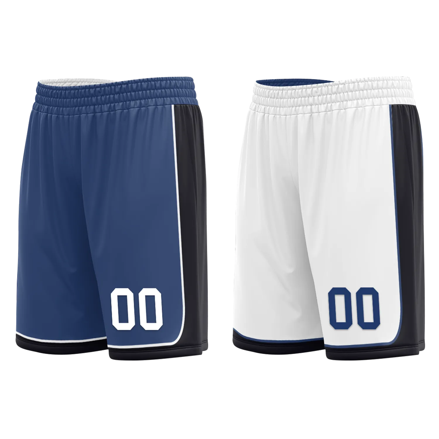 Corporate Gifts,Custom Blue White Classic Style Reversible Basketball Uniform Personalized BBJR-D017053