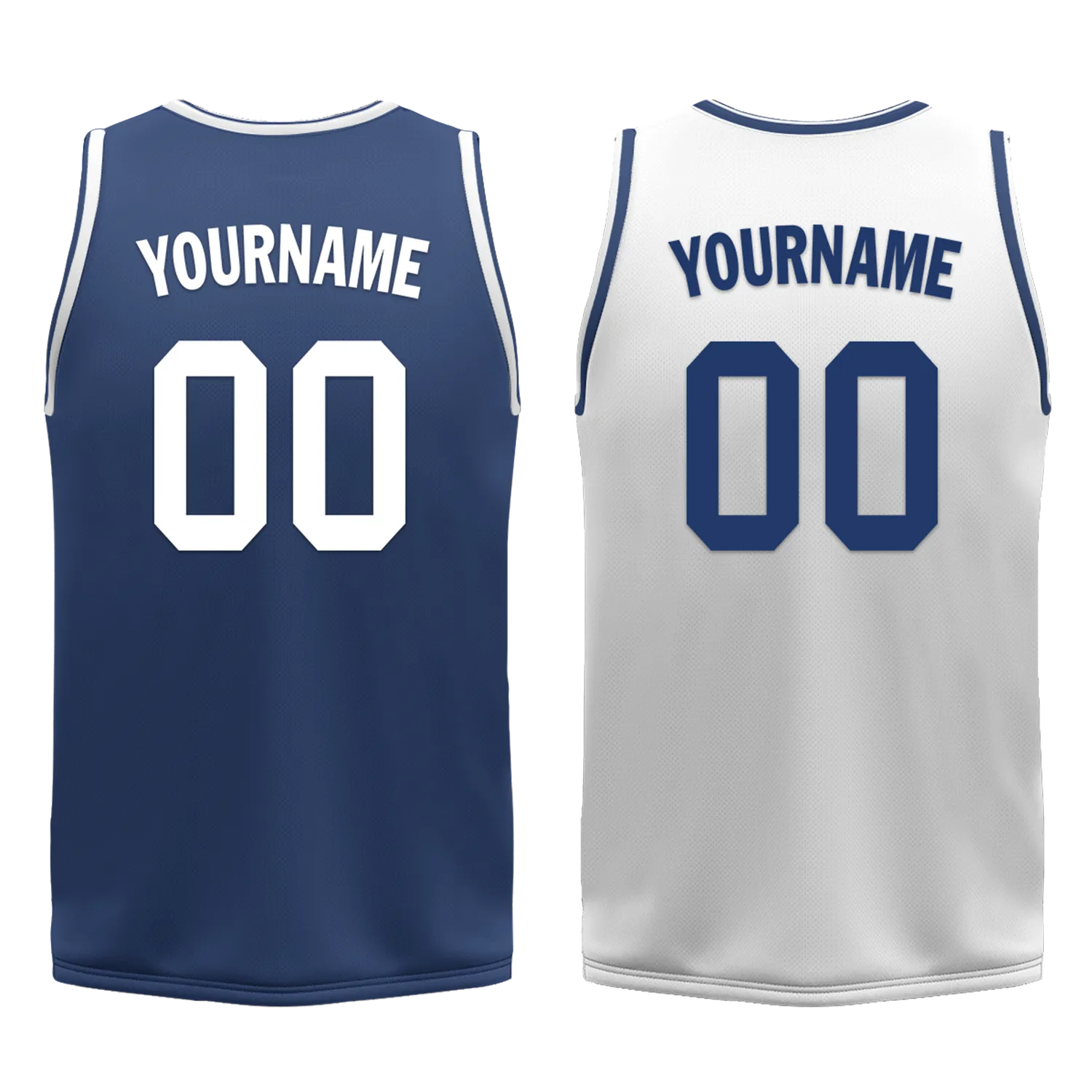 Corporate Gifts,Custom Blue White Classic Style Reversible Basketball Uniform Personalized BBJR-D017053