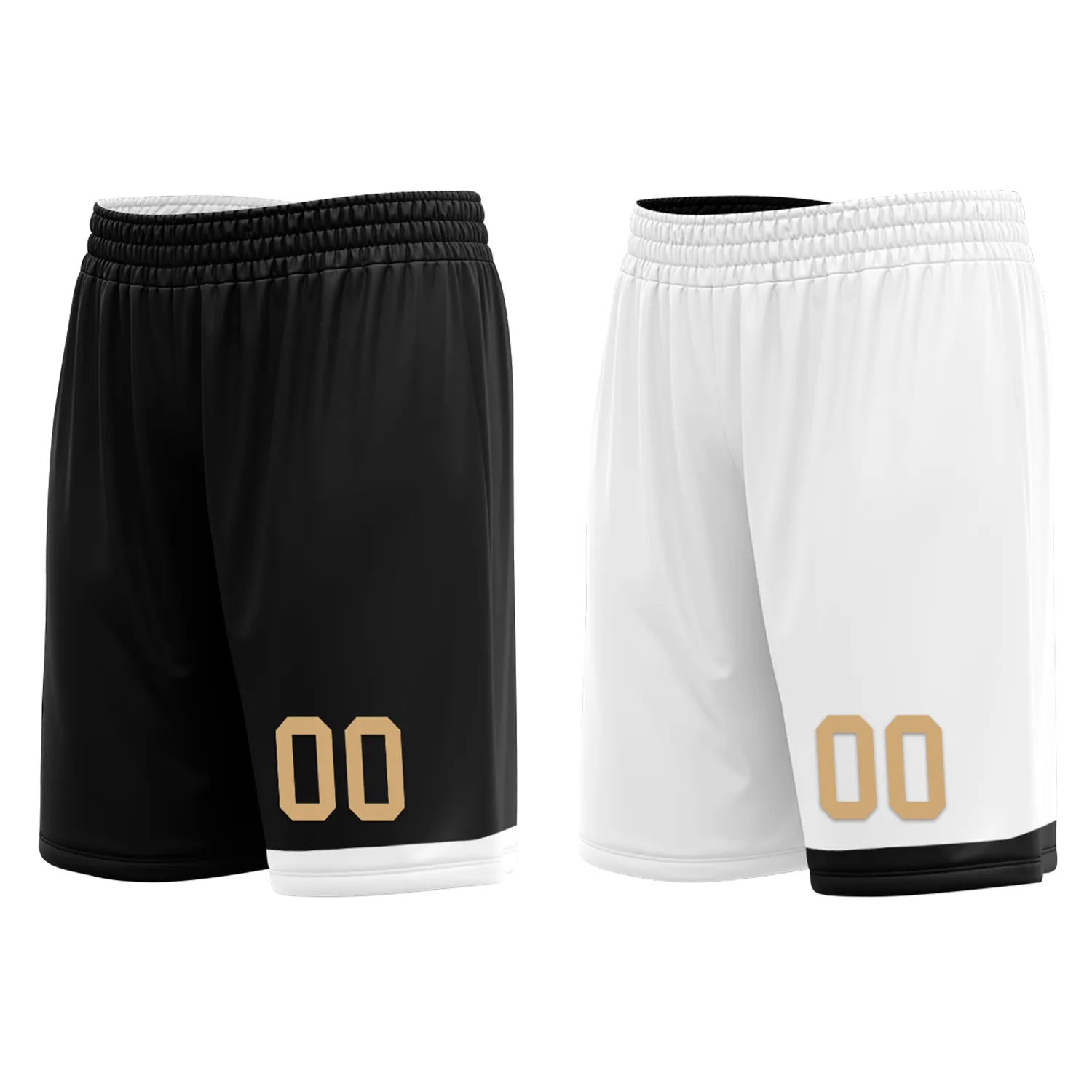 Custom Black White Classic Style Reversible Basketball Uniform Personalized BBJR-D017044